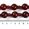 Natural Carnelian 3-Hole Guru Beads Strands G-H064-E08-03A-5