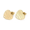 Ion Plating(IP) 304 Stainless Steel Stud Earring Findings STAS-I183-03B-G-2
