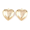 Heart Brass Locket Pendants KK-K414-12D-G-1