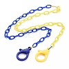 Personalized Two Tone ABS Plastic Cable Chain Necklaces NJEW-JN02825-05-1