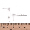 925 Sterling Silver Stud Earring Findings STER-P035-33P-3