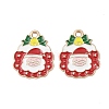 Christmas Alloy Enamel Pendants FIND-I067-02KCG-12-1