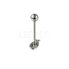 304 Stainless Steel Fish Bone Straight Barbell 15 Gauge Piercing Tongue Rings for Women Men FS-WG89F3B-01-5