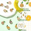 10Pcs 5 Colors Brass Micro Pave Cubic Zirconia Charms KK-CJ0004-08-3