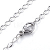 304 Stainless Steel Necklaces X-NJEW-E080-15P-2