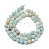 Natural Flower Amazonite Beads Strands G-Z119-A08-01-4