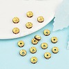 Brass Grade A Rhinestone Spacer Beads RSB038NF-16G-5