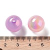 UV Plating Iridescent Acrylic Beads X-MACR-D032-04-3