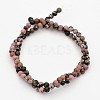 Round Natural Rhodonite Beads Strands G-M136-4mm-2
