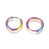 304 Stainless Steel Huggie Hoop Earrings EJEW-G272-02-12mm-M-2