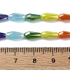 Electroplate Glass Beads Strands EGLA-C004-01-4