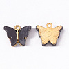 Alloy Acrylic Pendants ENAM-R136-01J-1