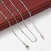 Brass Satellite Chains Necklaces for Women NJEW-D302-33P-2