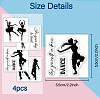 4Pcs 4 Styles PVC Stamp DIY-WH0487-0028-6