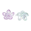 Transparent Plastic Bead Caps KY-N025-37-2