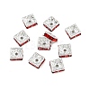 Brass Grade A Rhinestone Spacer Beads RSB074NF-08S-3