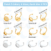 24Pcs 8 Styles Stainless Steel Ring Components STAS-UN0047-48-3