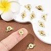 SHEGRACE Brass Snap Clasps XGR0120G-167G-4