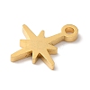 PVD Vacuum Plating 304 Stainless Steel Charms X-STAS-L081-010G-2
