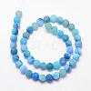 Natural Druzy Geode Agate Bead Strands G-K166-09-8mm-06-2