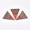 Resin & Walnut Wood Pendants RESI-T035-06-1