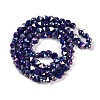 Electroplate Glass Beads Strands EGLA-B009-05A-05-3