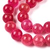 Dyed Natural White Jade Beads Strands G-T138-8mm-210-36-3