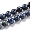 Natural Dumortierite Quartz Beads Strands G-O199-07E-1