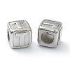 Tarnish Resistant 304 Stainless Steel European Beads STAS-H145-01T-P-1
