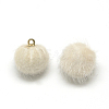 Faux Mink Fur Covered Charms X-WOVE-S084-38H-1