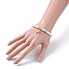 Heart & Polymer Clay Heishi Beads Stretch Bracelets Set BJEW-TA00044-11