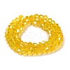 Transparent Electroplate Glass Beads Strands EGLA-A039-T3mm-B22-2