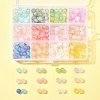 360Pcs 12 Colors Frosted Transparent Acrylic Beads OACR-FS0002-23-7