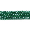 Transparent Electroplate Glass Beads Strands EGLA-A039-T2mm-A10-1