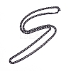 Men's 304 Stainless Steel Cuban Link Chain Necklaces X-NJEW-G340-07B-2