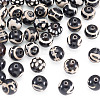 48Pcs 8 Styles Tibetan Style dZi Beads G-TA0003-33-3