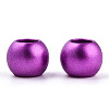 Spray Painted Acrylic European Beads LS-ACRP-WH0002-01C-3
