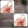 Gorgecraft 10Pcs Zinc Alloy Spring Gate Rings PALLOY-GF0001-03-3