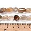 Natural Gold Rutilated Quartz Beads Strands G-P568-C09-01-5