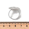 304 Stainless Steel Cuff Ring Components STAS-P403-08P-3