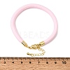 Braided Round Polyester Cord Bracelet Makings FB-CBAEDA0-01G-28-3