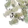 Natural Green Aventurine Pendants G-B127-10P-13-1