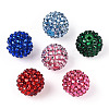 Transparent Resin Rhinestone Graduated Beads RESI-S314-10x12-M-1