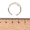 304 Stainless Steel Cuff Open Rings for Women SA-CBA82C8-19GP-5