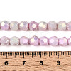 Anti-Tarnish Electroplate Glass Beads Strands LS-EGLA-T021-6mm-15-06-4