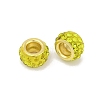 Alloy Rhinestone Clay Pave Beads ALRI-D300-04G-02-2