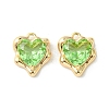 Brass Micro Pave Cubic Zirconia Charms KK-L208-06G-06-2