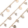 Handmade Brass & Glass Heart Chains CHC-L051-08KCG-1