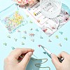 100Pcs Transparent Acrylic Flower Charms PALLOY-CJ00183-5