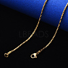 Vacuum Plating 304 Stainless Steel Coreana Chain Necklace NJEW-S420-005A-G-4